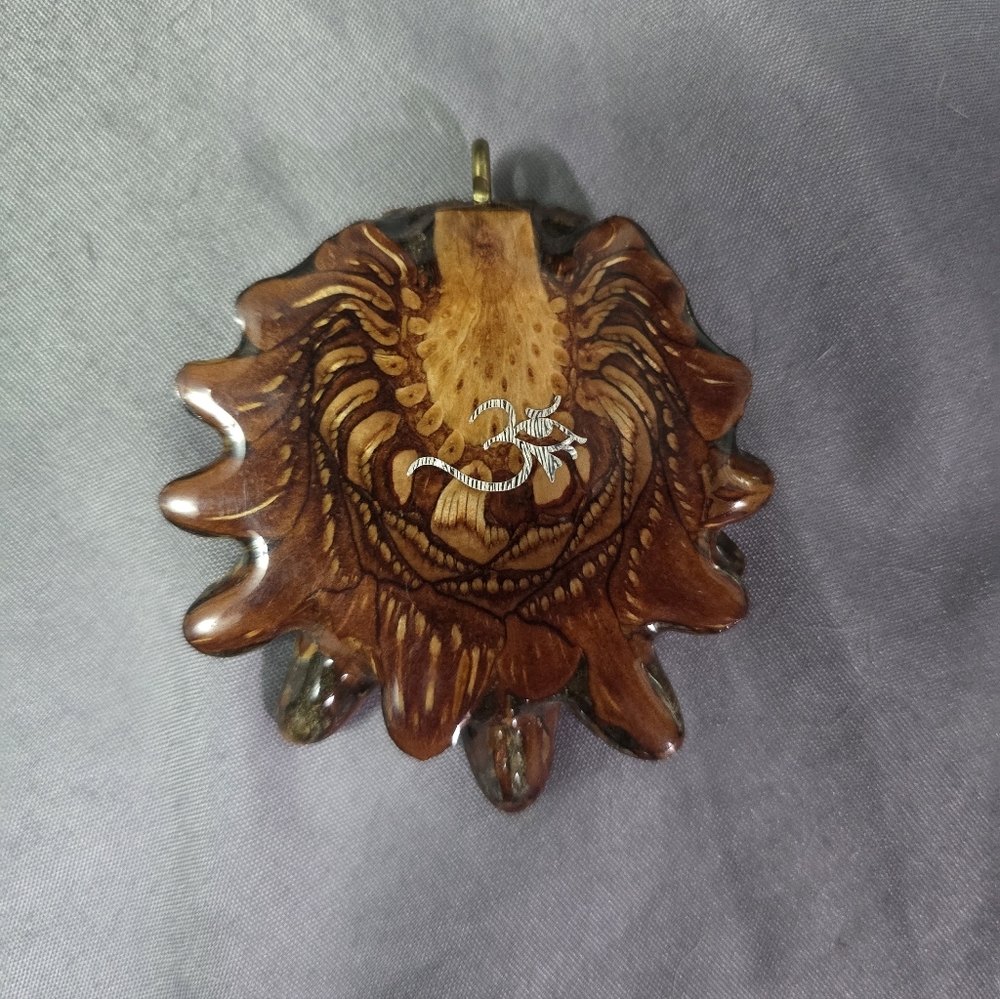 Pincecone Pendant With Butterfly Wing